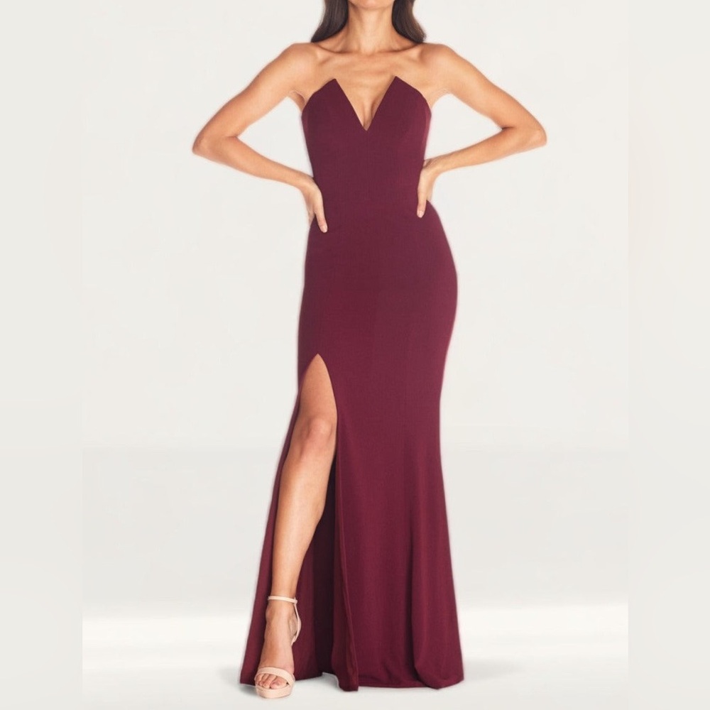 Dress the Population - Fernanda - Burgundy